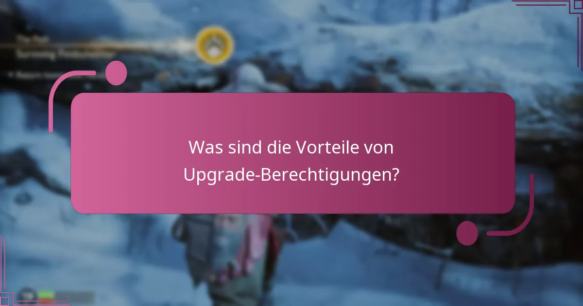 Wie greifen Spieler auf ihre Upgrade-Berechtigungen zu?